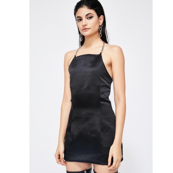 Dolls Kill Dresses & Skirts - 🖤The Ragged Priest Satin Chain Dress🖤